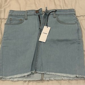 Denim short skirt